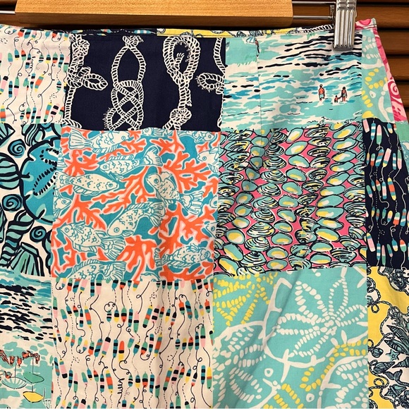 Lilly Pulitzer patchwork nautical skirt 2 - Picture 9 of 10